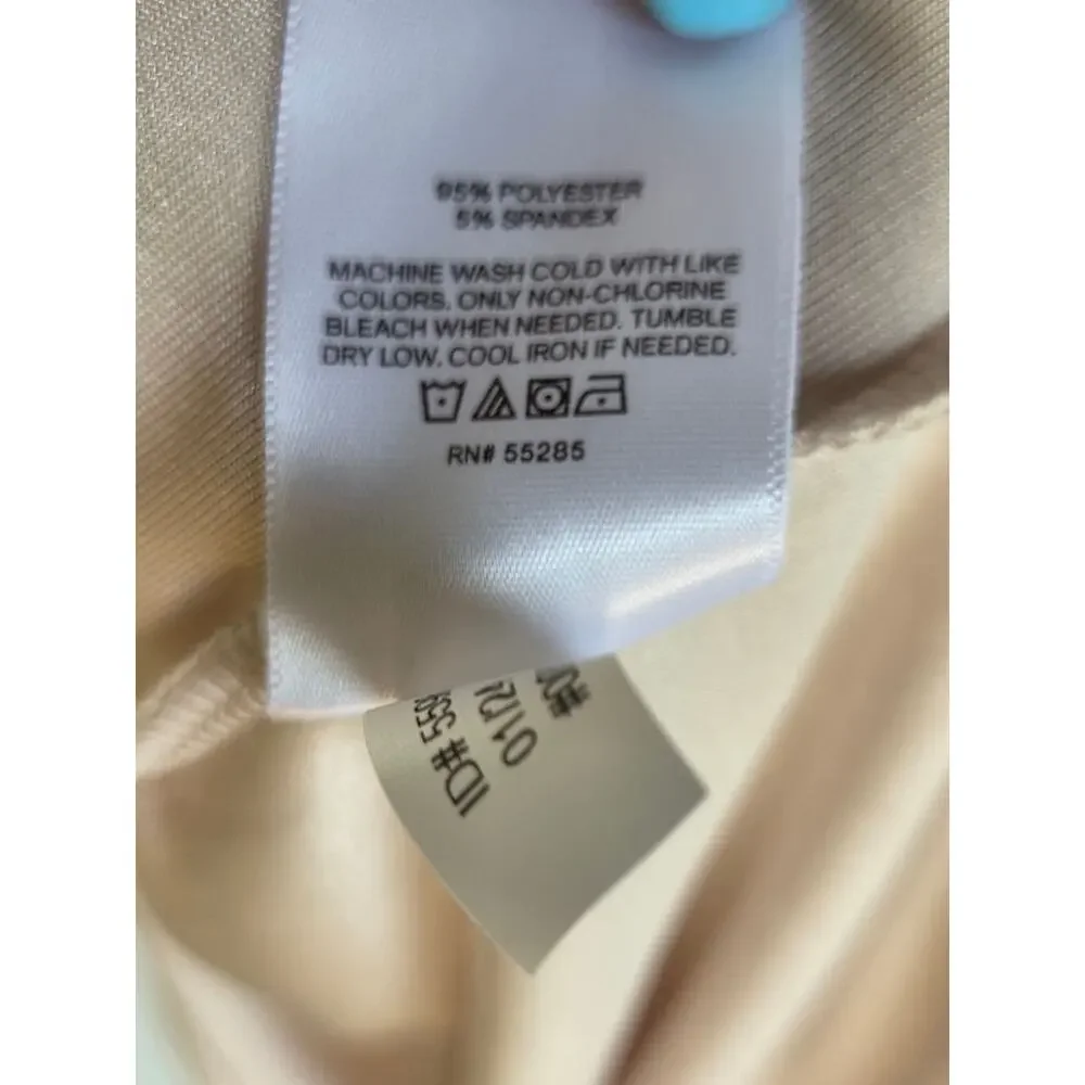 NEW Express Knit Camisole L Braided Straps Beige